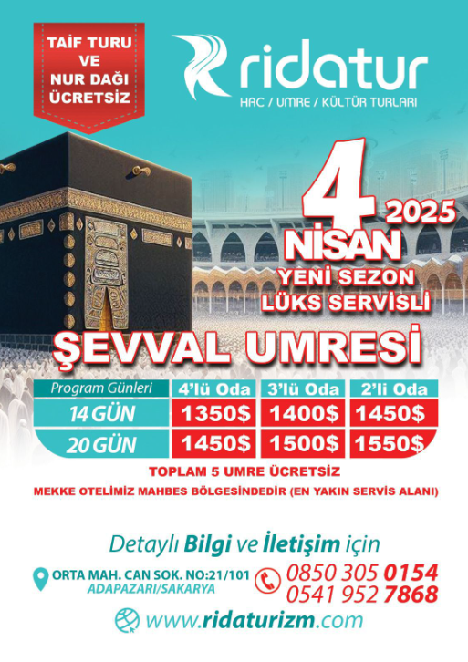 4 Nisan Şevval Umresi