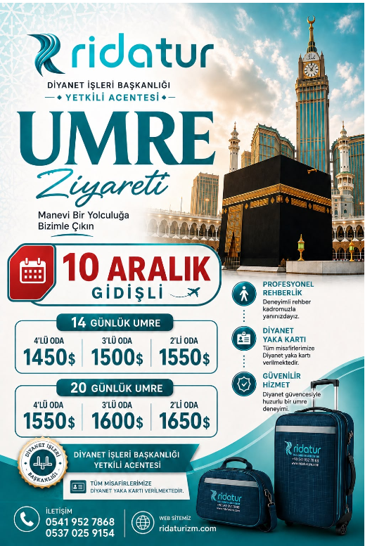 10 Aralık Umre Ziyareti
